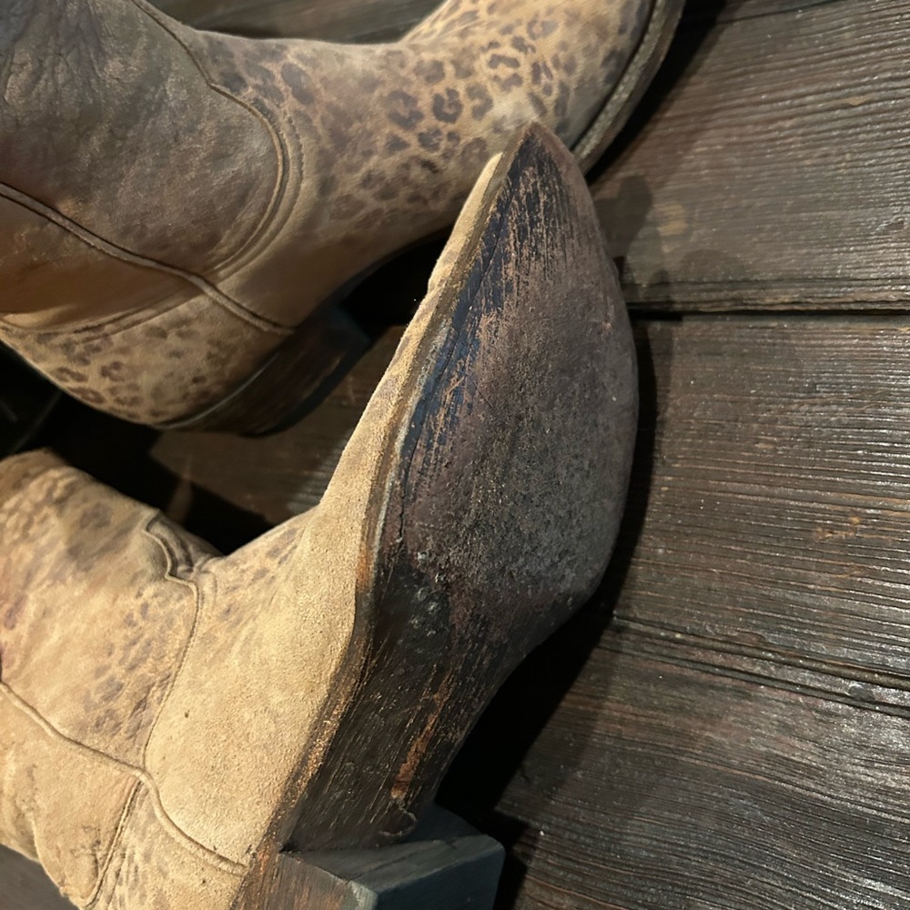 Old Gringo Loepardito Print Cowboy Boots - Picture 5 of 10
